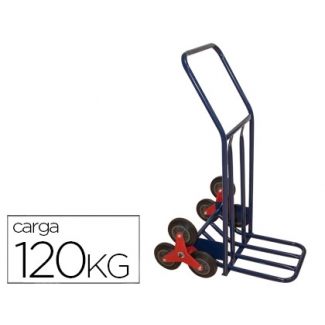 Carretilla portapaquetes salvaescalones con 6 ruedas tamaño mm carga de 120 kg