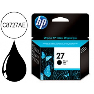 HP 27 - Cartucho de tinta original C8727AE, negro