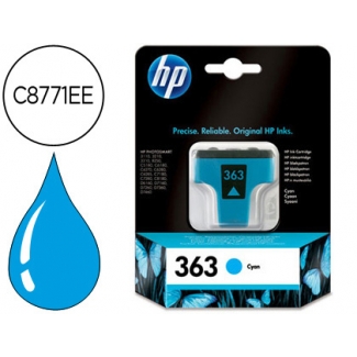 HP C8771EE - Cartucho de tinta original 363, cían