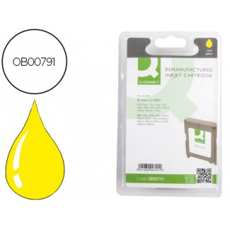 Cartucho de tinta Q-Connect compatible Brother LC-1000Y amarillo