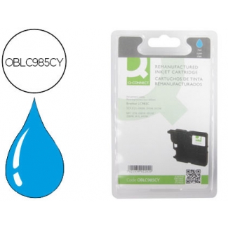 Cartucho de tinta Q-Connect compatible Brother LC-985C cian dcp-j125/dcp-j315w mfc-j265w/mfc-j410/ mfc-j415w
