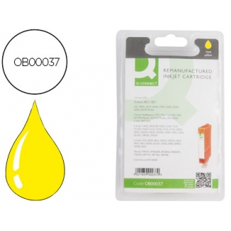 Cartucho de tinta Q-Connect compatible Canon BCI-3EY amarillo bjc300 6x00 s400 450 500 520 530 d600630 750 4500 i550 850 6100