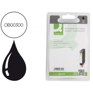 Cartucho de tinta Q-Connect compatible Canon BCI-6BK negro para Canons800/900 s9000