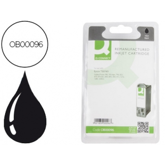 Cartucho de tinta Q-Connect compatible Epson stylus photo 790/870/875dcaja de 8 UNIDADES90/895/900/915/1270/1290 negro 16ml