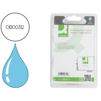 Cartucho de tinta Q-Connect compatible Epson stylus photo R200 r220 r300 r320 r340,rx500 rx600 rx620 rx640 cian claro