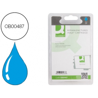 Cartucho de tinta Q-Connect compatible Epson stylus photo rx420 452 520 R240 cian