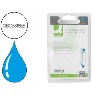 Cartucho de tinta Q-Connect compatible Hp 364 cian C309A 300 páginas