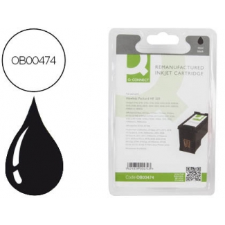 Cartucho de tinta Q-Connect compatible Hp DJ6540 6620 5740 5745 5940 photosmart 2575 2710 8050 8150psc2350 n.339 negro 21 ml