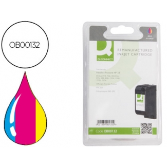 Cartucho de tinta Q-Connect compatible Hp DJ710C 720c 810c 815c 880c 895cxi 1120 1125c oj series rtpsc 500 oj tricolor n.23 30ml