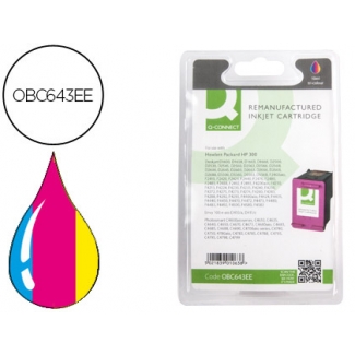 Cartucho de tinta Q-Connect compatible Hp n.300 tricolor 165 páginas