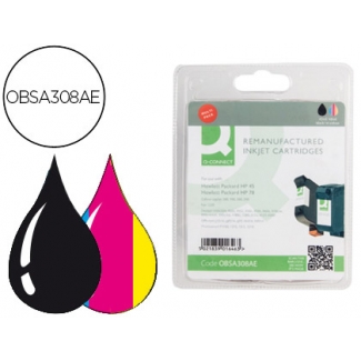 Cartucho de tinta Q-Connect compatible Hp n.45/78 pack 2 negro/color