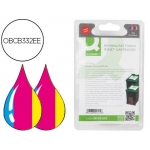 Cartucho de tinta Q-Connect compatible Hp of 6300 series 6315 photosmart C3180 deskjet 5940 d4160 n.343 tricolor pack 2