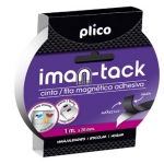 Plico 13314 - Cinta adhesiva imantada, 20 mm x 1 mt