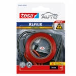 Tesa 59964 - Cinta adhesiva para auto, 15 mm x 10 mt, blíster de 2, rojo y negro