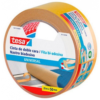 Tesa 56172-5-1 - Cinta adhesiva doble cara, 50 mm x 25 mt