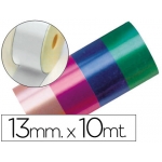Liderpapel 2412-01 - Cinta fantasía, color blanco, 10 mt x 13 mm