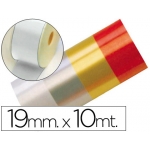 Liderpapel 2412-01 - Cinta fantasía, color blanco, 10 mt x 19 mm