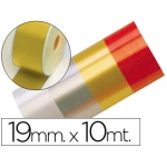 Liderpapel 2412-15 - Cinta fantasía, color oro, 10 mt x 19 mm