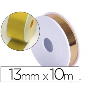 Cinta fantasía metalizada 10x13 color oro