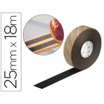 Cintas antideslizantes soporte de vinilo adhesivo +abrasivo 18mx25 mm