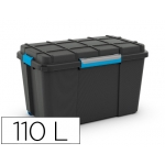 Contenedor plástico Cep scuba 110 litros 460x445x735 mm con 4 asas y ruedas