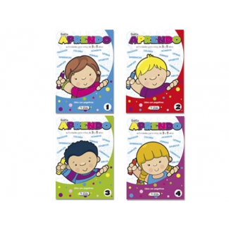 Saldaña CAD087 - Solito aprendo, cuaderno para colorear con pegatinas