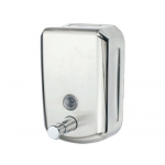 Q-Connect KF16758 - Dispensador manual de jabón o gel, acero inoxidable