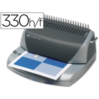 Encuadernadora eléctrica para canutillo Gbc combbind c110e perfora 15 hojas tamaño A4 encuaderna hasta 330 hojas