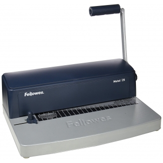 Fellowes 3302502 - Encuadernadora manual para espiral metálico, paso 5:1, perfora hasta 10 hojas, tamaño A4