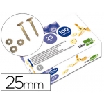 Liderpapel FS05 - Encuadernador con arandela, latonado, longitud de 25 mm, caja de 100