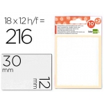 Liderpapel ET04 - Etiquetas adhesivas, 12 mm x 30 mm, sobre de 10 hojas + 2 gratis