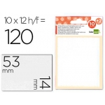 Liderpapel ET06 - Etiquetas adhesivas, 14 mm x 53 mm, sobre de 10 hojas + 2 gratis