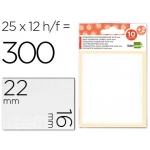 Liderpapel ET07 - Etiquetas adhesivas, 16 mm x 22 mm, sobre de 10 hojas + 2 gratis