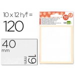 Liderpapel ET09 - Etiquetas adhesivas, 19 mm x 40 mm, sobre de 10 hojas + 2 gratis