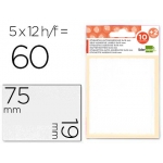 Liderpapel ET11 - Etiquetas adhesivas, 19 mm x 75 mm, sobre de 10 hojas + 2 gratis