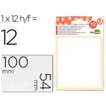 Liderpapel ET22 - Etiquetas adhesivas, 54 mm x 100 mm, sobre de 10 hojas + 2 gratis