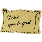 Liderpapel OD21 - Etiquetas adhesivas de felicitación, deseo que te guste, rollo de 450 etiquetas