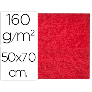 Liderpapel FE01 - Fieltro, 50 cm x 70 cm, 160 gramos, color rojo
