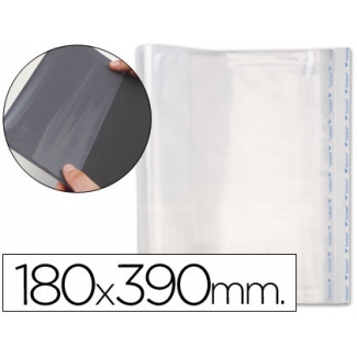 Csp - Forralibro ajustable, con sistema de ajuste adhesivo, polipropileno, 180 x 390 mm