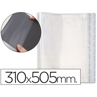 Csp - Forralibro ajustable, con sistema de ajuste adhesivo, polipropileno, 310 x 505 mm