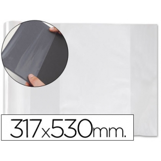 Apli 12282 - Forralibro ajustable, con solapa, pvc, 317 x 530 mm