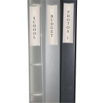 Q-Connect KF27045 - Funda autoadhesiva, para lomo de carpeta, pack 6 unidades