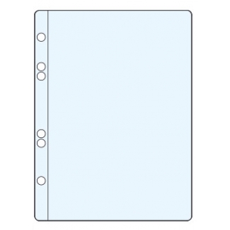 Q-Connect KF15570 - Funda multitaladro, A5, 100 micras, cristal, caja de 100 fundas