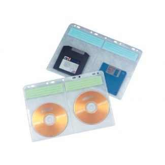 Q-Connect KF03299 - Funda para CD/DVD, pack de 10 unidades