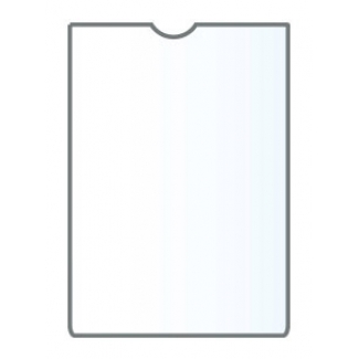 Esselte 46002 - Funda portadocumento, transparente, plástico de 140 micras, tamaño 67 x 99 mm