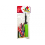 Balloons 20229 - Globos para modelar + inflador, bolsa de 10 unidades, colores surtidos
