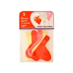 Balloons 20073 - Globos corazón, bolsa de 5 unidades, color surtidos pastel