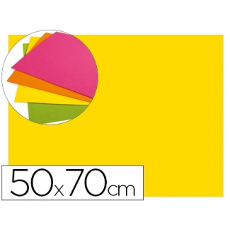 Liderpapel GE25 - Goma eva, espesor de 2 mm, 50 cm x 70 cm, color amarillo fluorescente