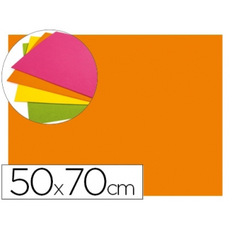Liderpapel GE23 - Goma eva, espesor de 2 mm, 50 cm x 70 cm, color naranja fluorescente
