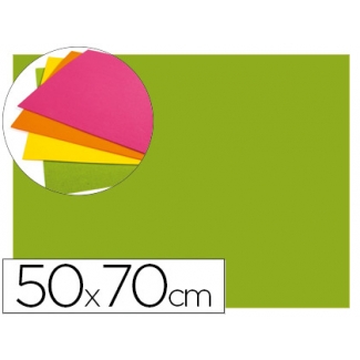 Liderpapel GE24 - Goma eva, espesor de 2 mm, 50 cm x 70 cm, color verde fluorescente